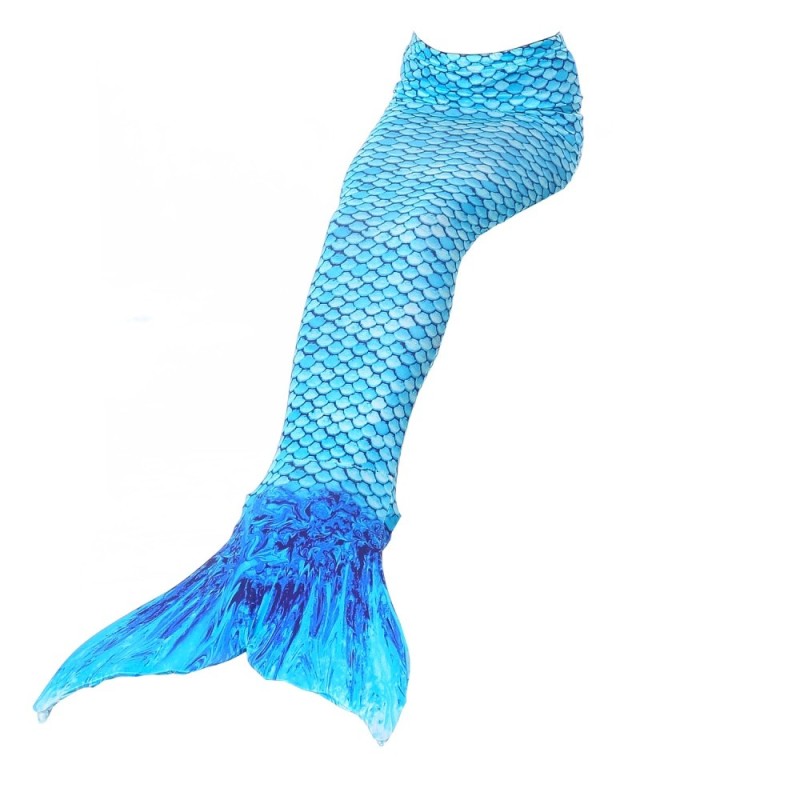 Nơi bán Kids Girls Women Mermaid Tail Swimmable Swimming Costumes Flippers Fishtail- Blue - intl