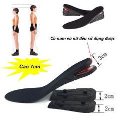 Lót Giày Tăng Chiều Cao Nguyên Bàn 3 Lớp Cao 7cm