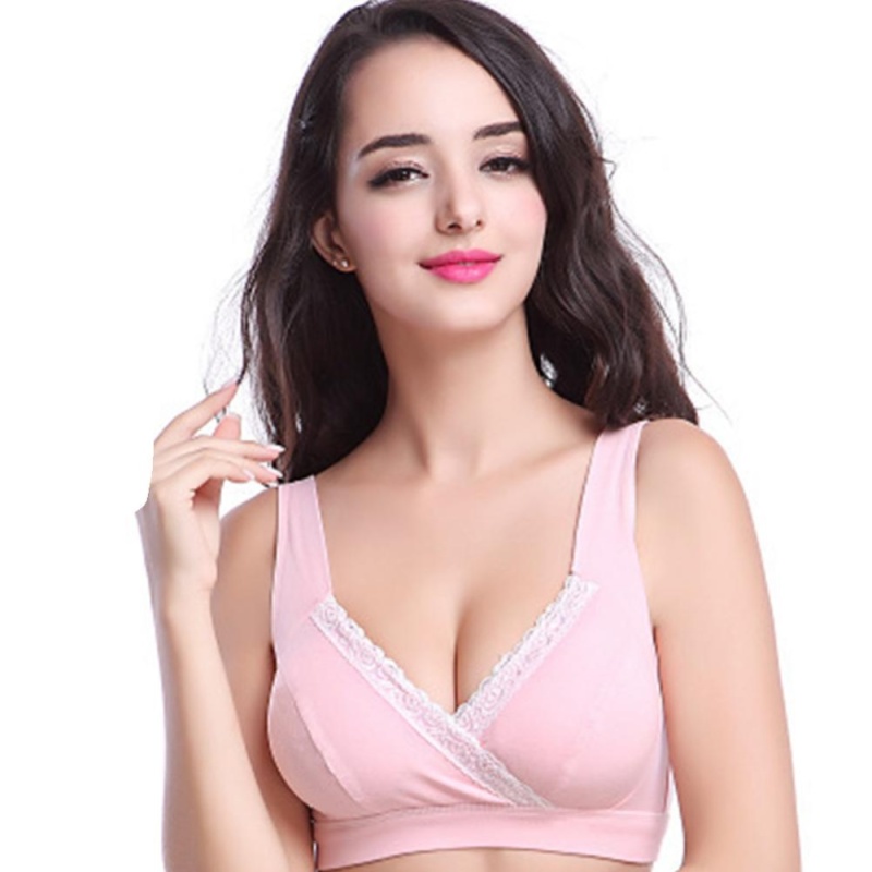 Nơi bán Moonar Women breastfeeding pregnant underwear bra Womens Maternity Nursing Bra For Nursing (color:pink) - intl