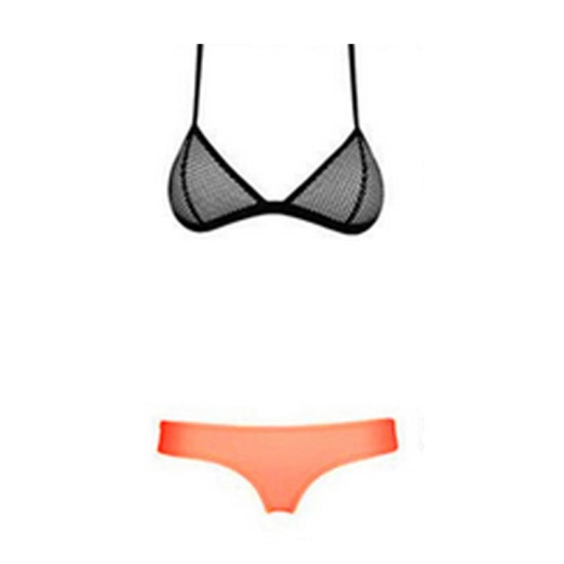 Nơi bán Moonar Women Two Pieces Beach Swimwear Bikini suit Bathing Suit Beachwear Set ( Gray+ Orange ) - intl