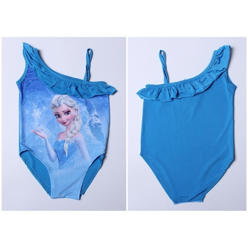 Nơi bán New 2016 Girls One Piece Summer Beach Wear Cartoon Elsa Design Swimsuit for Baby&Girls Swimwear Children Swimsuit - intl