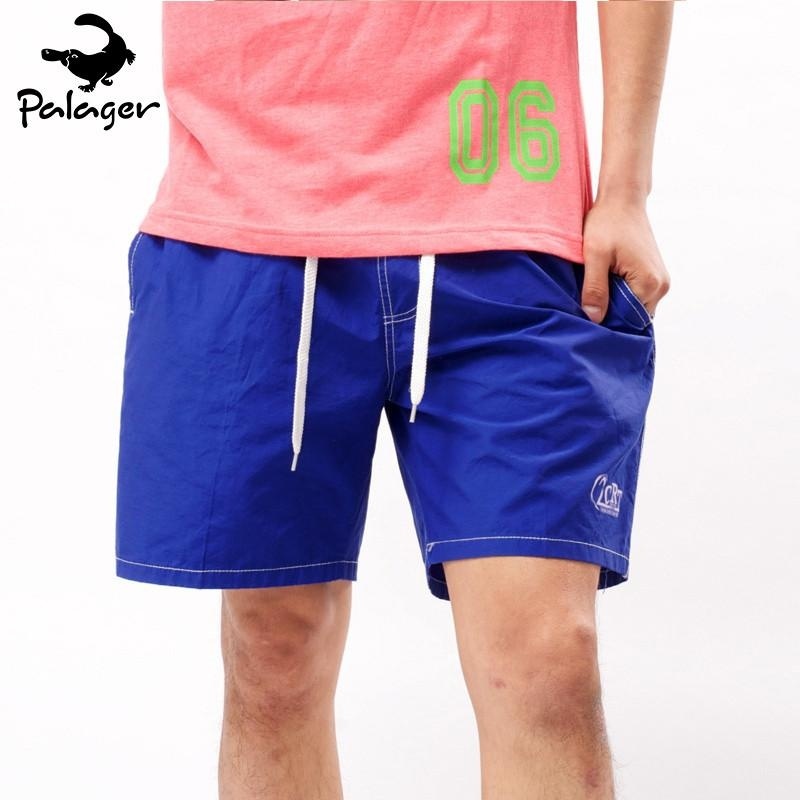 Nơi bán Palager Fashion Men's Swimmear Shorts Pure Color Summer Cotton Pants Blue - intl