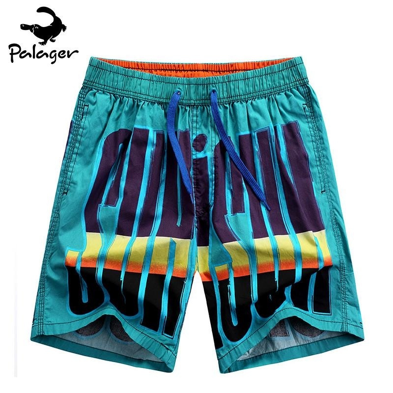 Nơi bán Palager Men's Swimmear Shorts Colorful Summer Shiort Pants Stripe Pattern Green - intl