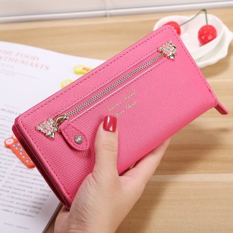 Premium PU Leather Multifunctional Fashion Women Wallet - intl