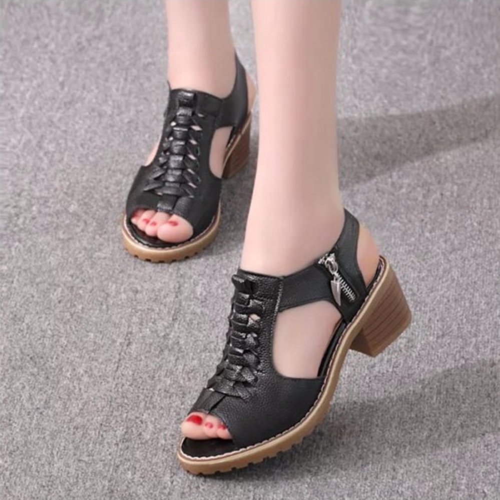 SD02D - Giày sandal nữ cá tính , Phong Cách Hàn Quốc.