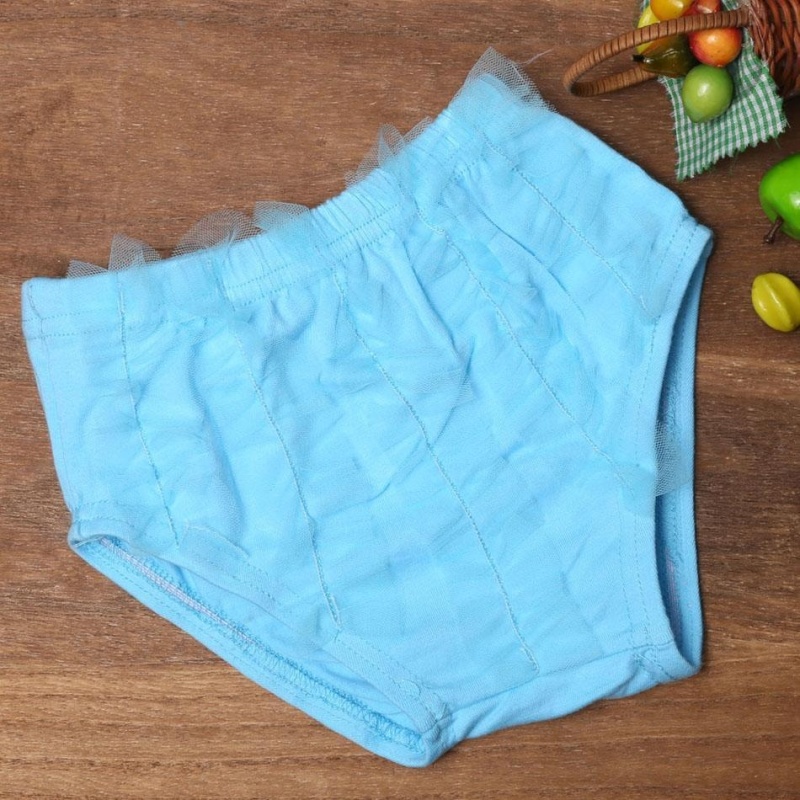 Nơi bán SuperCart Newly Fashion Style Girls Underwear Briefs Panties Mesh Bowknot Bikini Bottom ( Lake Blue ) - intl