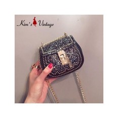 Túi da đính kim tuyến Kim’s Vintage