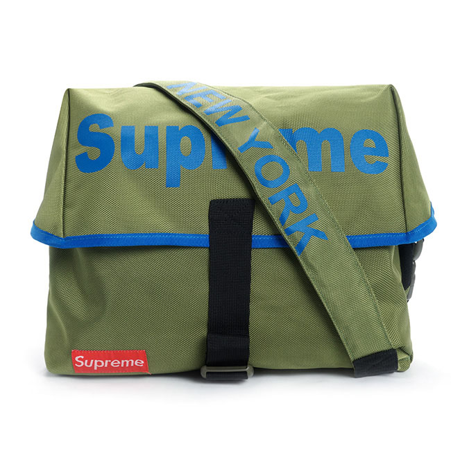 Túi mang chéo trời trang Supreme xanh nhạt
