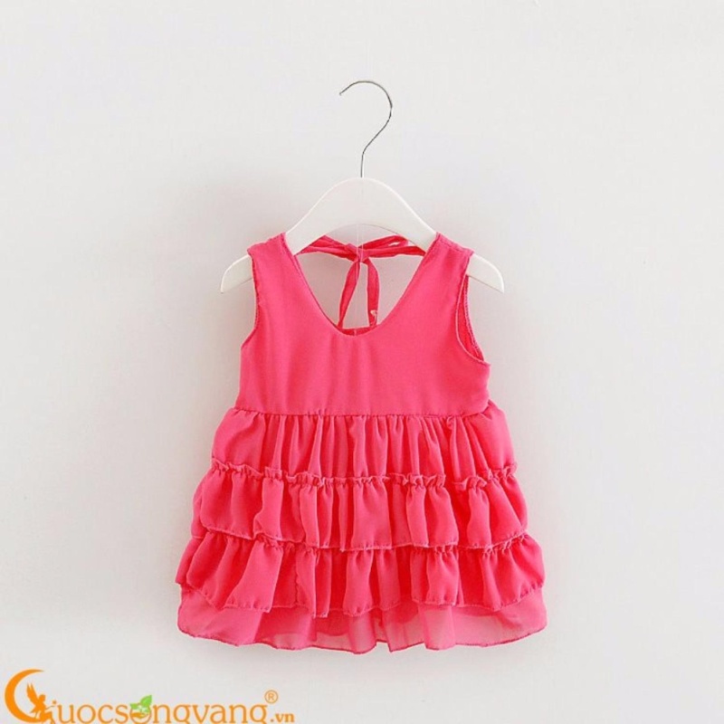 Nơi bán Váy đầm bé gái váy đầm xếp tầng GLV041-Pink