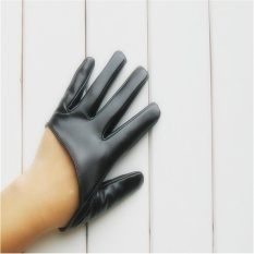 Da cho nữ Đủ 5 Ngón Tay Nửa Lòng Bàn Tay Ấm Nhảy Đảng Găng Tay Đen Găng Tay Hở Ngón U149-quốc tế