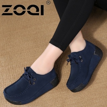 ZOQI Casual Shoe Women Light Breathable Fashion Shoes(Dark blue) - intl  