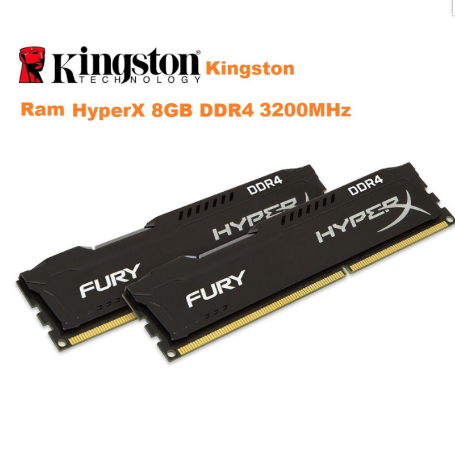 Ram Kingston HyperX Fury 8GB DDR4 3200MHz Chính Hãng (BH 12 tháng 1 đổi 1)