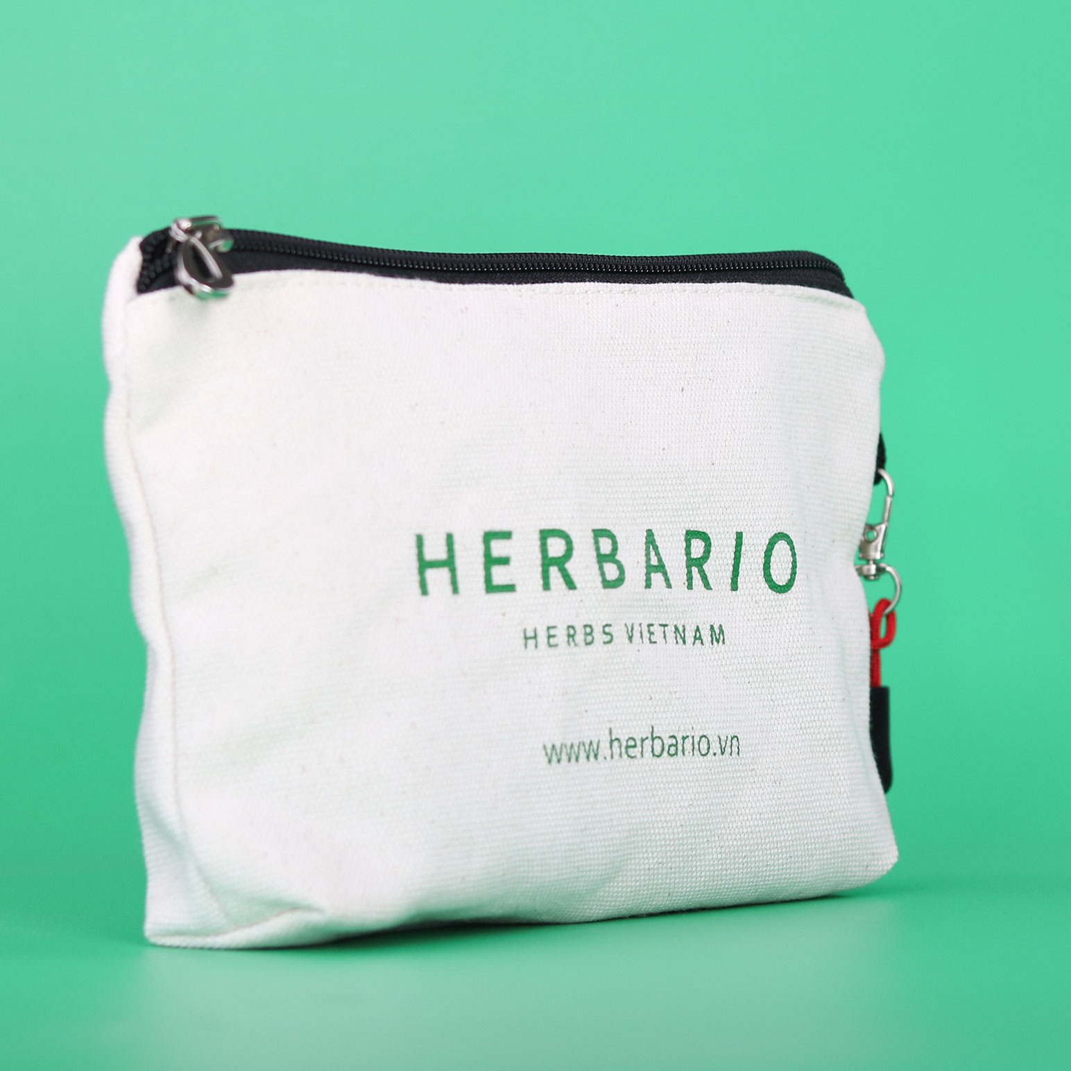 Túi vải Canvas Herbario đựng đồ trang điểm, mỹ phẩm đa năng (Hàng Tặng Không bán)