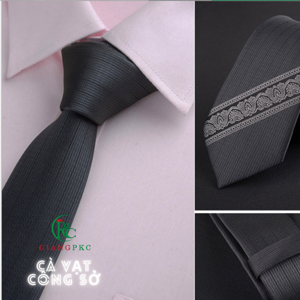 Cà vạt nam 6cm cao cấp vẽ dành cho công sở hoặc chú rể chụp hình cưới GIangpkc VCV2021