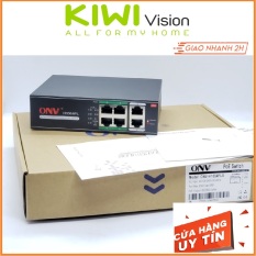 Đầu chia mạng POE 4 kênh Switch POE cổng chuyên dụng lắp camera IP POE siêu bền, 4 cổng POE, 2 Công UP Link