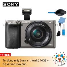 [Trả góp 0%]Máy ảnh Sony Alpha A6000 Kit 16-50mm F3.5-5.6 (Xám) Chính hãng (Tặng túi Alpha + Thẻ 16Gb)
