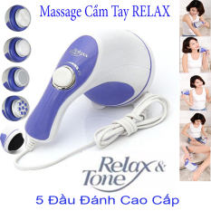 Máy Đấm Lưng Hàn Quốc Massage Cầm Tay 5 Đầu Đánh (Relax)Cao Cấp Giá Rẻ Chất Lượng Vượt Trội Giảm Nhức Mỏi,Xả Trest Hiệu Quả.Giá Hấp Dẫn(-50%) Bh 1 Đổi 32 Mã 049TSM3958