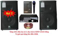 COMBO DÀN KARAOKE LOA 3 TẤC AMPLY PA-503A
