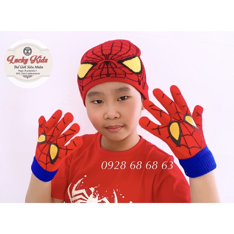 ❤️ HÀNG MỚI VỀ ❤️ Mũ len , găng tay siêu nhân nhện bền đẹp