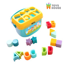 Đồ chơi giáo dục sớm thả hình khối có quai xách cho bé Toyshouse 0702-TH-HE0218