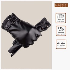 Găng tay da nam nữ mùa đông giữ ấm lót nỉ bên trong chống lạnh thiết kế cao cấp chống nước – Jido Store