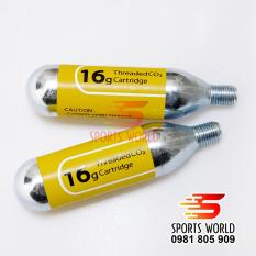 Bình CO2 16g bơm xe đạp khẩn cấp (2 bình) — ||| — SPORTS WORLD SHOP