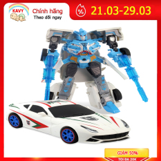 Bộ đồ chơi Robot biến hình người máy ô tô KAVY có đèn và nhạc chi tiết sắc sảo, tạo hình đẹp mắt