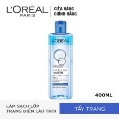Nước tẩy trang đa năng 3-in-1 L’Oreal Paris Micellar làm sạch sâu 400ml (xanh dương đậm)