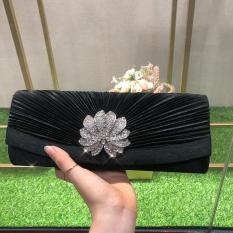 HOLILA Crystal Diamond Flower Sáng bóng lấp lánh Ly hợp Túi nữ Tiệc buổi tối Túi đeo vai Túi cưới Cô dâu # 021913