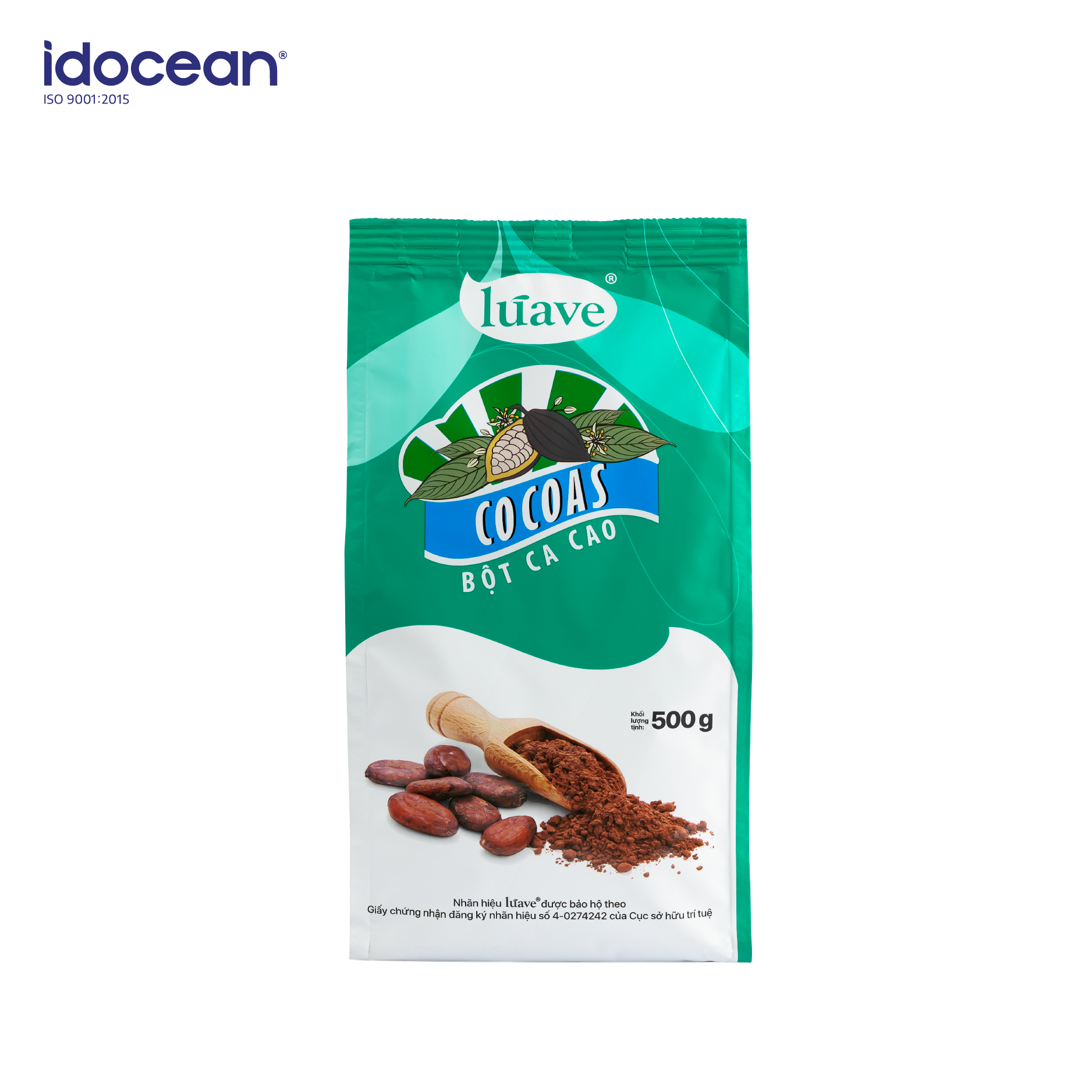 Bột Cacao Đắng – LÚAVE – 0.5kg – Thêm vị thơm nồng đậm đà (bột cacao, cacao đắng, cacao cafe)