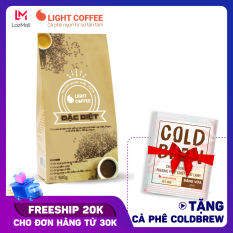 [TẶNG CÀ PHÊ COLDBREW 18G] Cà phê bột 100% nguyên chất Light coffee loại Đặc biệt , vị đậm , đắng , mạnh , không tẩm ướp hương liệu – Gói 500g