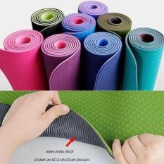 Thảm Yoga 2 Lớp Cao Cấp – 183x60x0.6cm – Màu ngẫu nhiên – thamtapYoga miDoctor