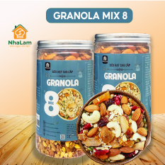 Granola Mix 8 Loại Hạt, Ngũ Cốc Giảm Cân Yến Mạch, Hạt Điều NHALAM FOOD – T1
