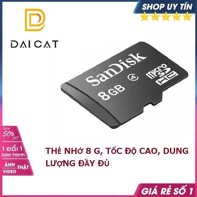 Thẻ nhớ micro SD 8GB thẻ nhớ siêu bền tốc độ cao 8 GB 8 gigabyte thẻ nhớ lưu trữ...