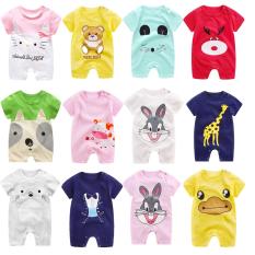Body đùi cotton bé trai bé gái (áo liền quần, body suit, sleep suit, body ngắn tay, cộc tay )(Hàng Quảng Châu xuất Hàn)
