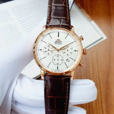 Đồng hồ Nam Orient kính cứng, size 42mm, máy quartz RA-KV0403S10B