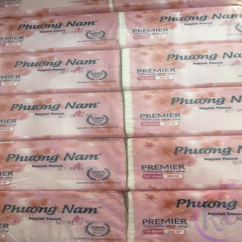 Combo 10 bịch Khăn giấy rút Phương Nam gói 300 tờ – khăn giấy khô cao cấp Premier đa năng