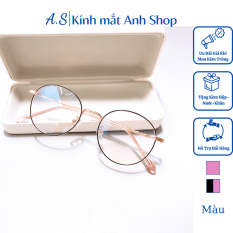 Kính tròn nobita thời trang 2999 Anh Shop tặng nước lau kính nhận cắt mắt cận viễn loạn