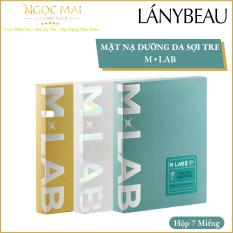 Mặt Nạ Dưỡng Da Sợi Tre MLab Bambo Mask Sơn Tùng (Hộp 7 Miếng) LanyBeau Chính Hãng, Dưỡng Trắng, Cấp Ẩm, Kềm Dầu, Ngừa Mụn