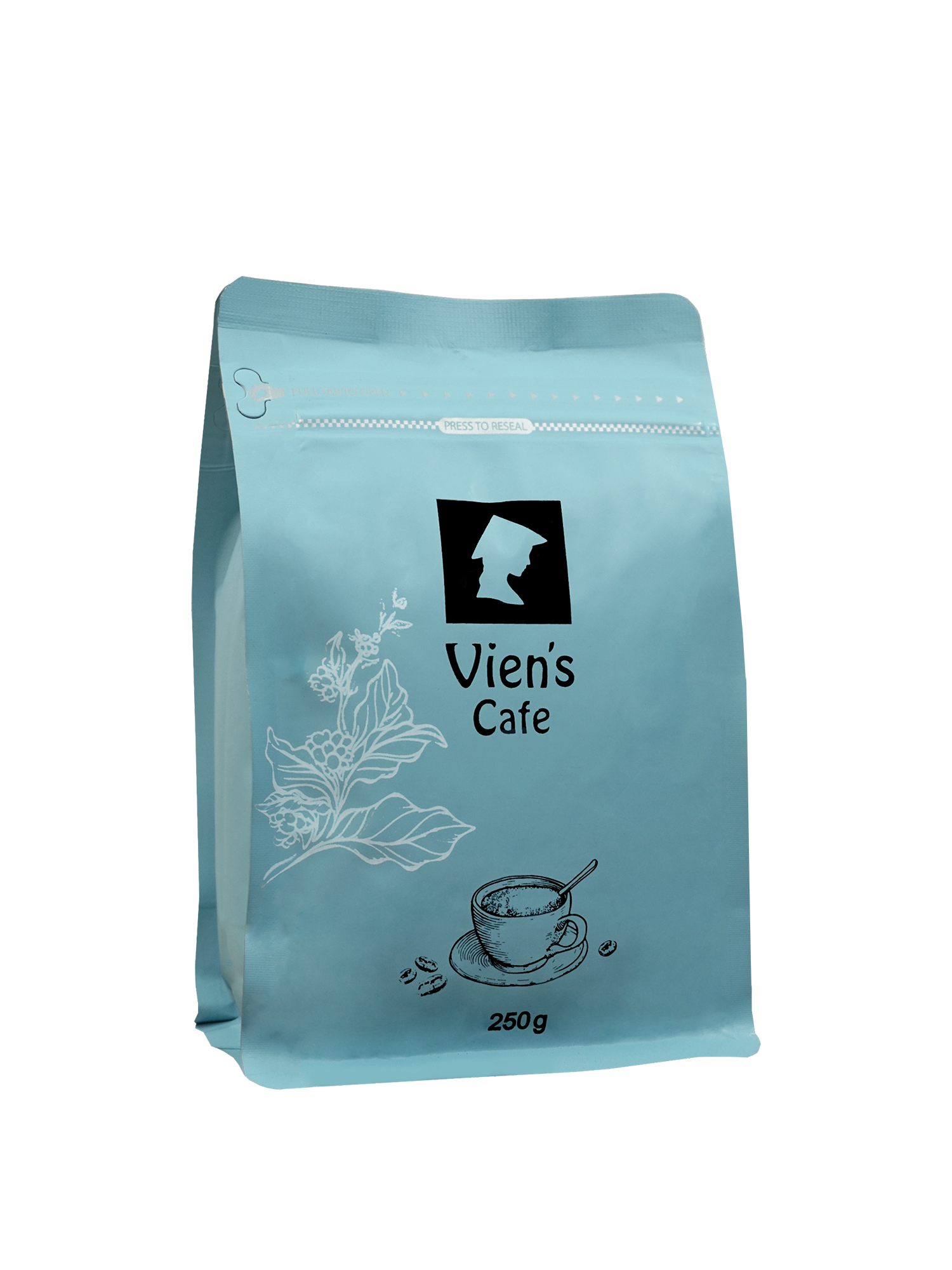 Cà Phê Arabica Moka nguyên chất 100% – dòng thượng hạng xuất khẩu – Vien’s cafe – 250grG1 – Dạng bột