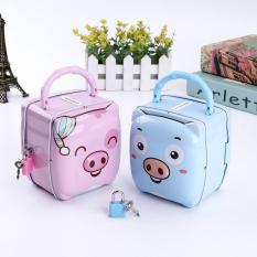 Ống Heo Tiết Kiệm Có Khóa Mini Cho Bé, Chất Liệu Sắt Độ Bền Cao, Kích Thước Nhỏ Gọn Tiện Dụng, Màu Sắc Tươi Sáng