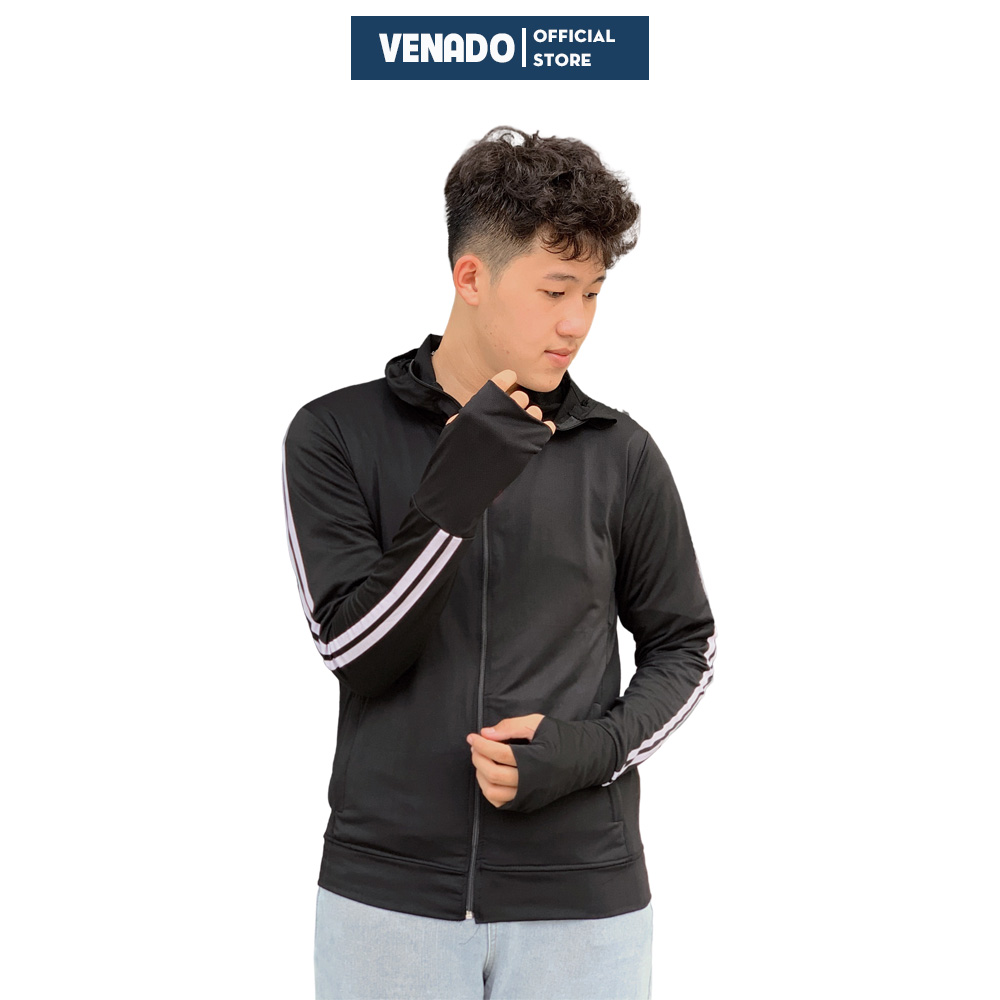 Áo chống nắng nam thông hơi vân sọc thể thao vải kim cương cao cấp Venado áo khoác nắng nam...