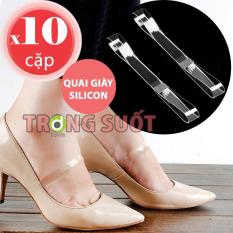 10 cặp quai giày ẩn bằng silicon trong suốt dùng mang giày cao gót giữ chân ôm vào giày giúp không bị lật mắt cá chân không bị tuột gót chân DONI86 PK39_10