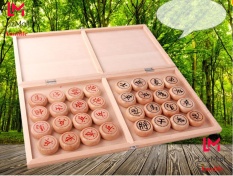 Bộ Cờ Tướng Gỗ Sồi Cao Cấp Chính Hãng Amalife – Bàn Cờ Tướng Gỗ 40 x 35cm