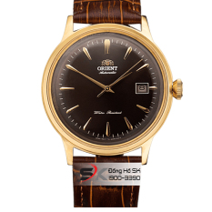Đồng Hồ Cơ Nam Orient Bambino Mặt Nâu Cafe Dây Da Kiểu Dáng Classic Automatic