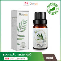 Tinh dầu tràm gió đuổi muỗi, giải cảm GUTY Oils nguyên chất dùng cho đèn xông tinh dầu, xông phòng, tinh dau khử mùi làm thơm phòng, đuổi côn trùng, giúp thư giãn, xông mặt, chống ngạt mũi, ho, viêm xoang, ngừa gàu – Lọ 10 ml
