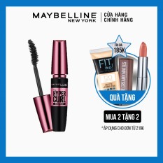 Mascara Dài Mi và Cong Mi Maybelline New York Hyper Curl Waterproof Chuốt Mi Đen Không Lem Không Trôi 9.2ml