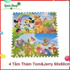 Bộ 4 Miếng Thảm Xốp Mềm Lót Sàn Hình Phim hoạt hình 60×60/1 miếng (Sản phẩn như hình đăng)