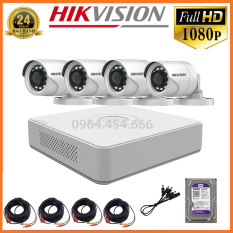 Trọn Bộ Camera 4 Mắt Hikvision 2.0MP Full HD – Bộ 4 Camera Hikvision