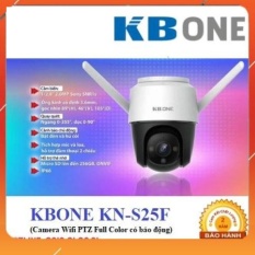 [HOT] Camera WIFI PTZ không dây ngoài trời có màu ban đêm xoay 360 KBONE KN-S25F chính hãng bảo hành 24 tháng